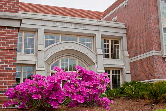 Photo of the brick exterior of FSU's Medical School